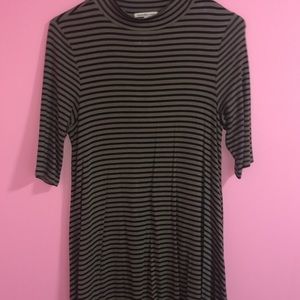Charlotte Russ Striped Military Green Dress